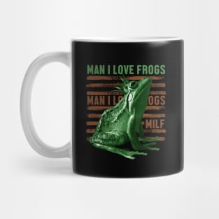 man i love frogs - king Mug